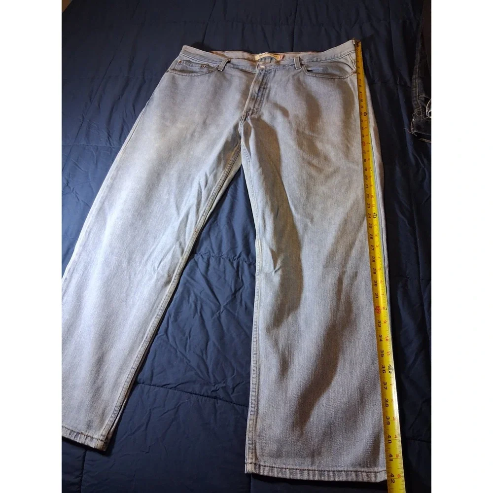 Levi's 550 Relaxed Fit Men's Relaxed‎ Jeans Size 42x30 Blue Light Wash Denim